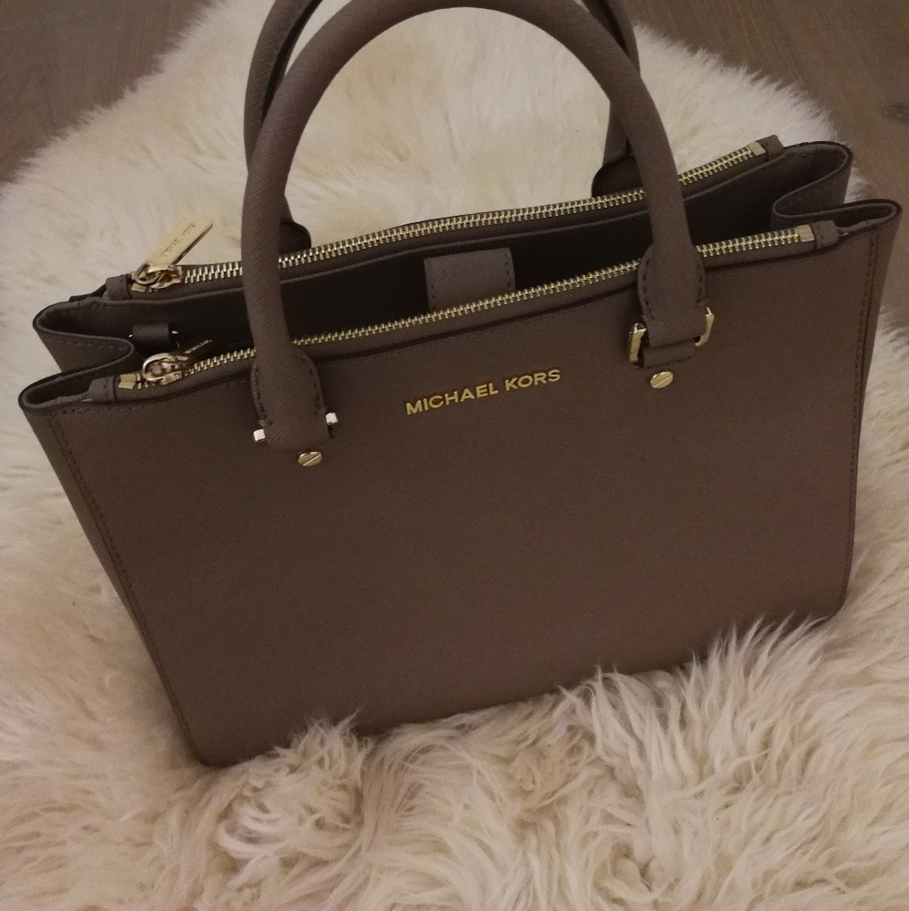 Michael Kors Large Leather Satchel